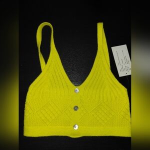 Vibrant Yellow Knit Bralette